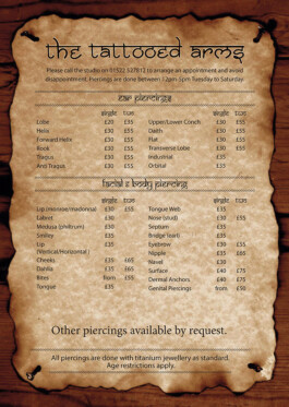 The Tattooed Arms | Lincoln Tattoo Shop